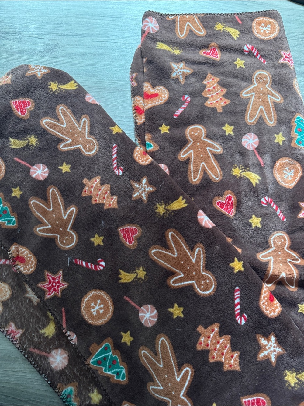 Holiday Gingerbread Fleece Lounge Pants - Brown
